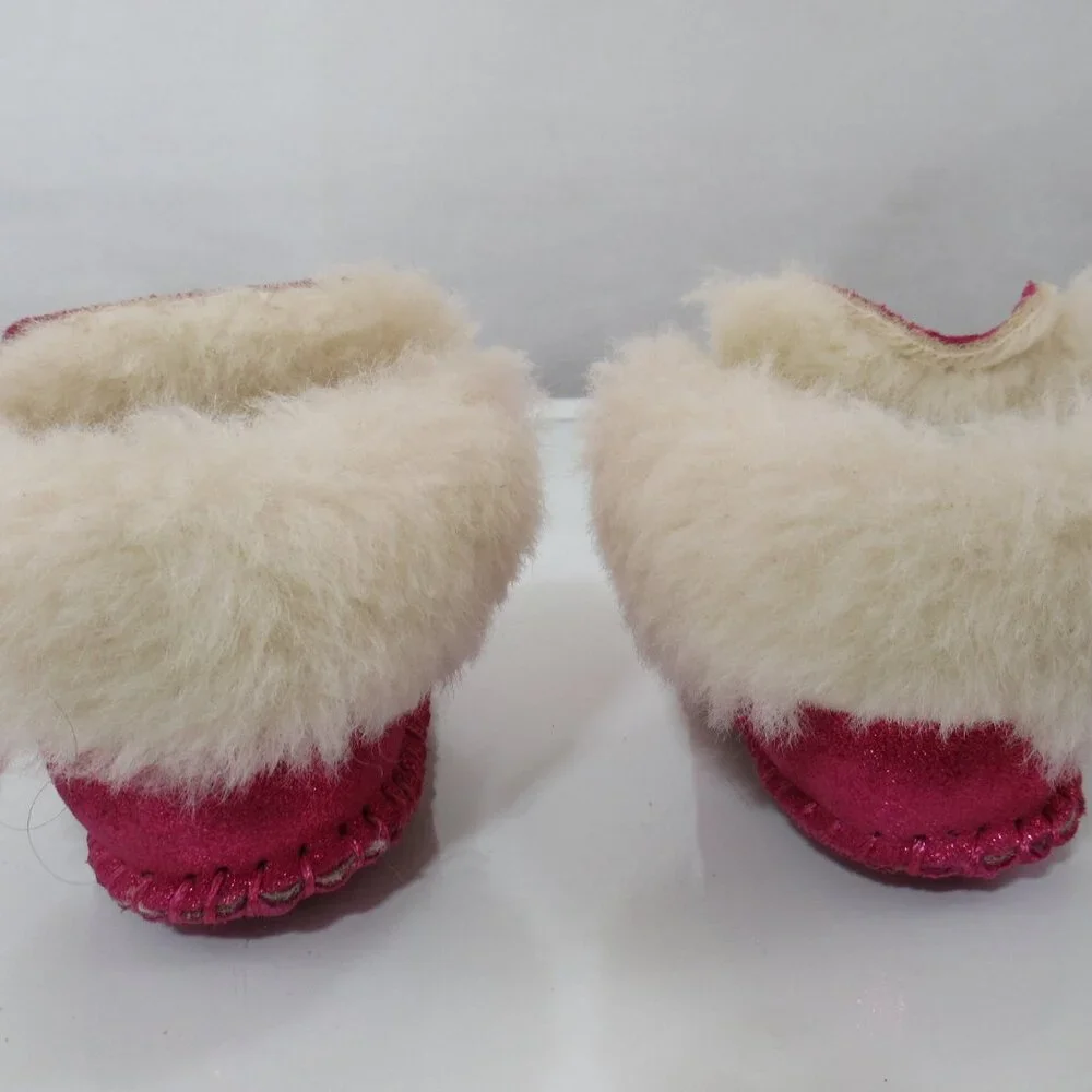 Tucker & Tate Wool Lined Baby Moccasins, Pink  Size S